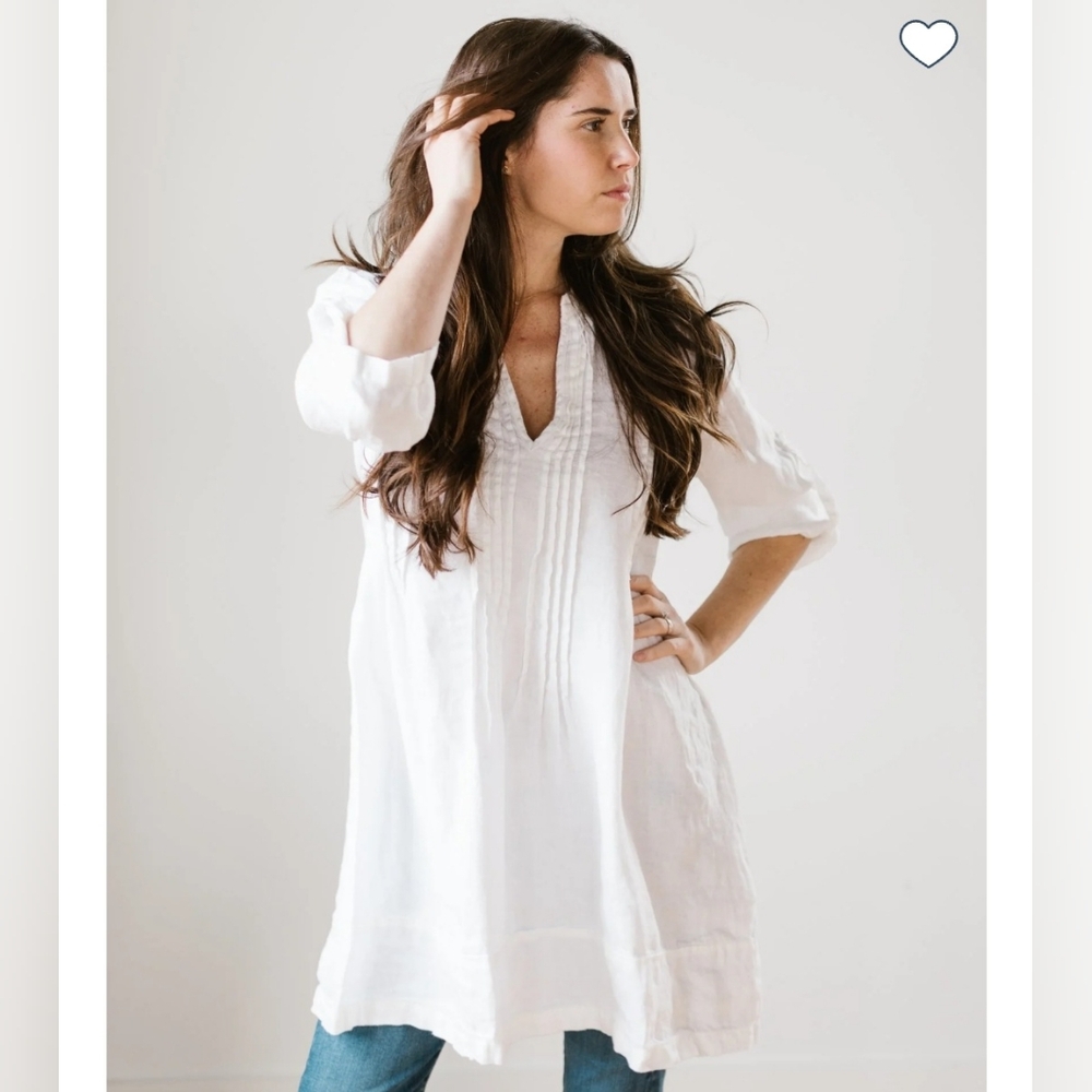 CP Shades Regina pink‎ linen tunic